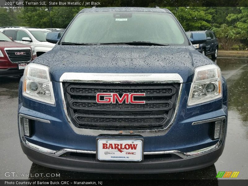 Slate Blue Metallic / Jet Black 2017 GMC Terrain SLE