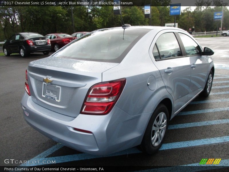 Arctic Blue Metallic / Jet Black/Dark Titanium 2017 Chevrolet Sonic LS Sedan