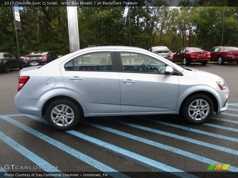 Arctic Blue Metallic / Jet Black/Dark Titanium 2017 Chevrolet Sonic LS Sedan