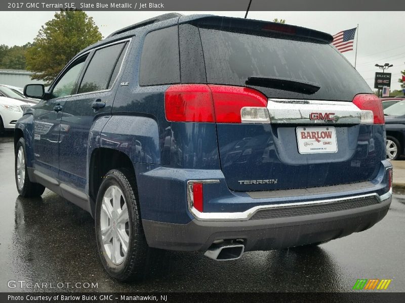 Slate Blue Metallic / Jet Black 2017 GMC Terrain SLE
