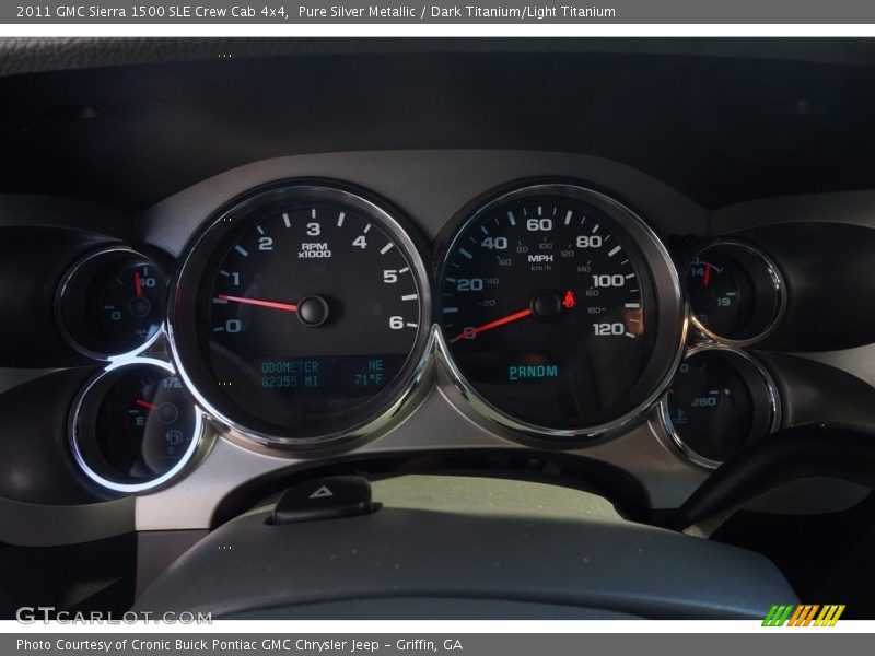 Pure Silver Metallic / Dark Titanium/Light Titanium 2011 GMC Sierra 1500 SLE Crew Cab 4x4