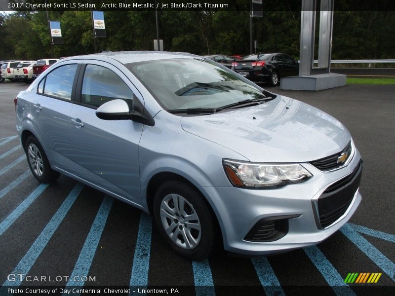 Arctic Blue Metallic / Jet Black/Dark Titanium 2017 Chevrolet Sonic LS Sedan