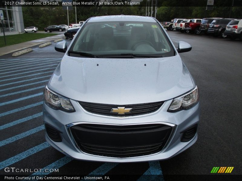 Arctic Blue Metallic / Jet Black/Dark Titanium 2017 Chevrolet Sonic LS Sedan