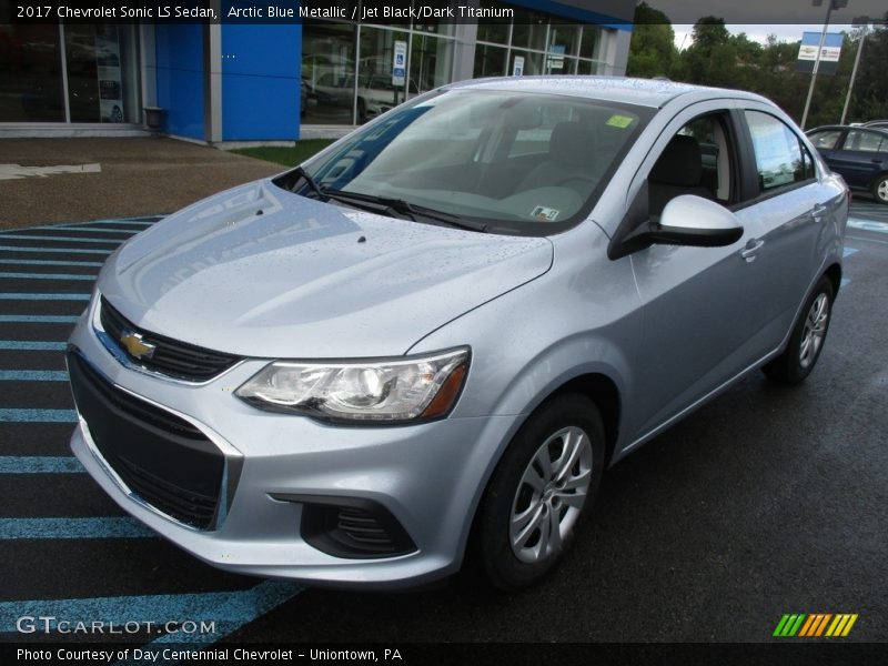 Arctic Blue Metallic / Jet Black/Dark Titanium 2017 Chevrolet Sonic LS Sedan