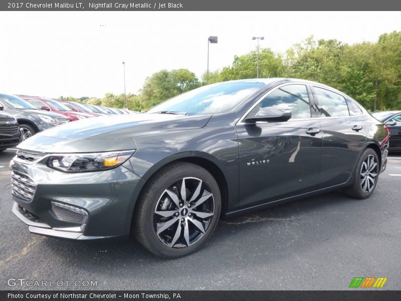 Nightfall Gray Metallic / Jet Black 2017 Chevrolet Malibu LT