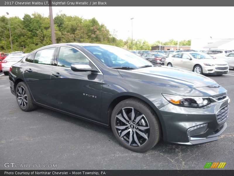 Nightfall Gray Metallic / Jet Black 2017 Chevrolet Malibu LT
