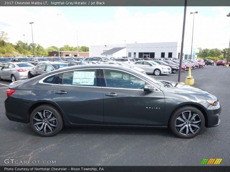 Nightfall Gray Metallic / Jet Black 2017 Chevrolet Malibu LT