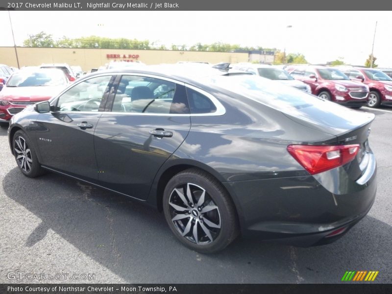 Nightfall Gray Metallic / Jet Black 2017 Chevrolet Malibu LT