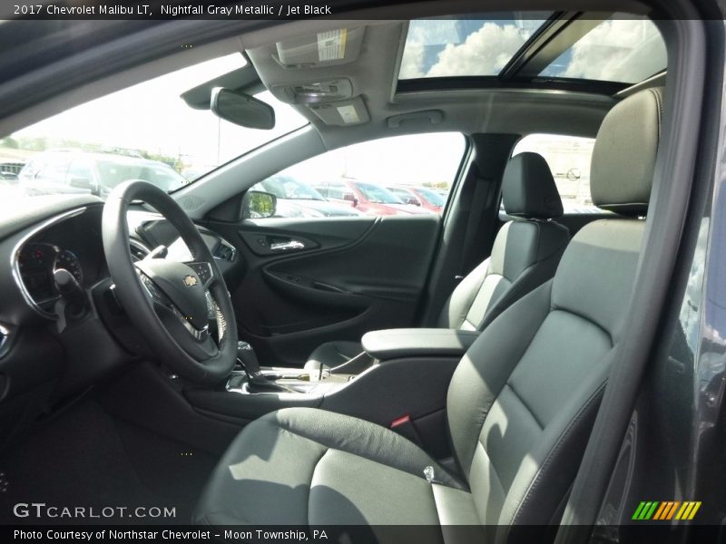 Nightfall Gray Metallic / Jet Black 2017 Chevrolet Malibu LT