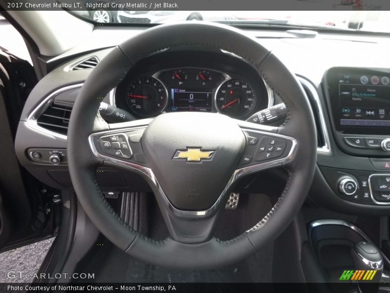 Nightfall Gray Metallic / Jet Black 2017 Chevrolet Malibu LT