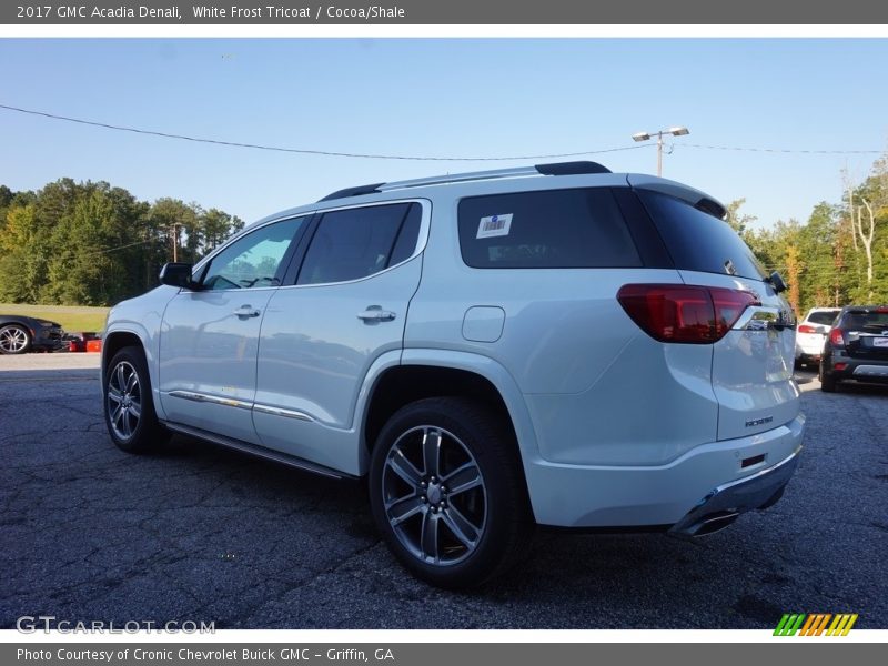 White Frost Tricoat / Cocoa/Shale 2017 GMC Acadia Denali