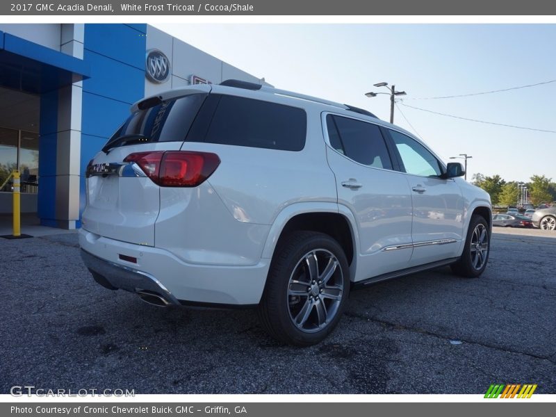 White Frost Tricoat / Cocoa/Shale 2017 GMC Acadia Denali