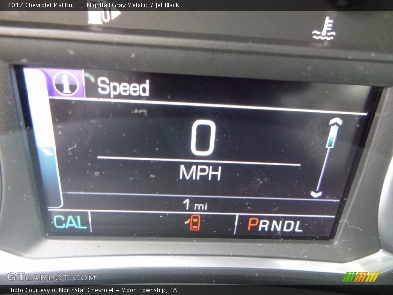 Nightfall Gray Metallic / Jet Black 2017 Chevrolet Malibu LT