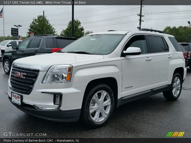 White Frost Tricoat / Jet Black 2017 GMC Terrain SLE AWD