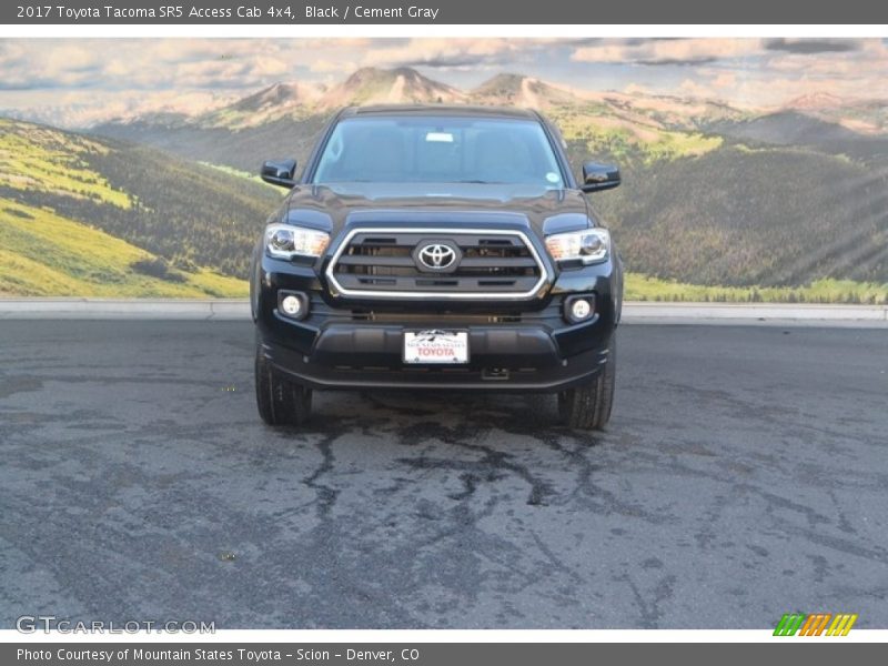 Black / Cement Gray 2017 Toyota Tacoma SR5 Access Cab 4x4