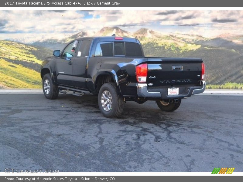 Black / Cement Gray 2017 Toyota Tacoma SR5 Access Cab 4x4