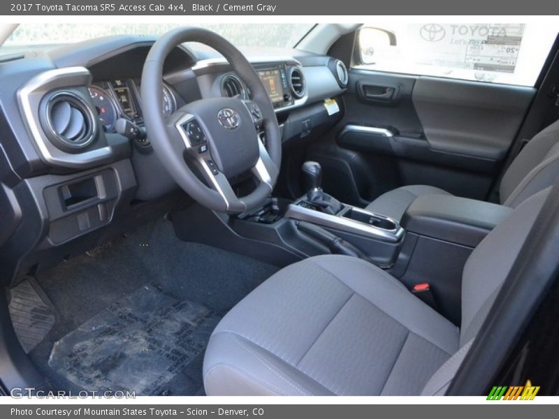 Black / Cement Gray 2017 Toyota Tacoma SR5 Access Cab 4x4