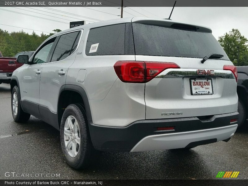 Quicksilver Metallic / Jet Black 2017 GMC Acadia SLE