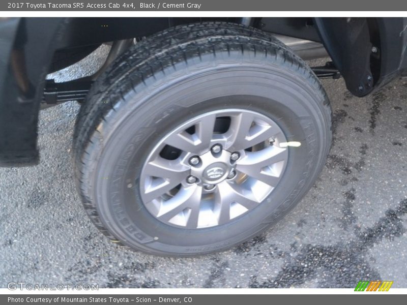 Black / Cement Gray 2017 Toyota Tacoma SR5 Access Cab 4x4