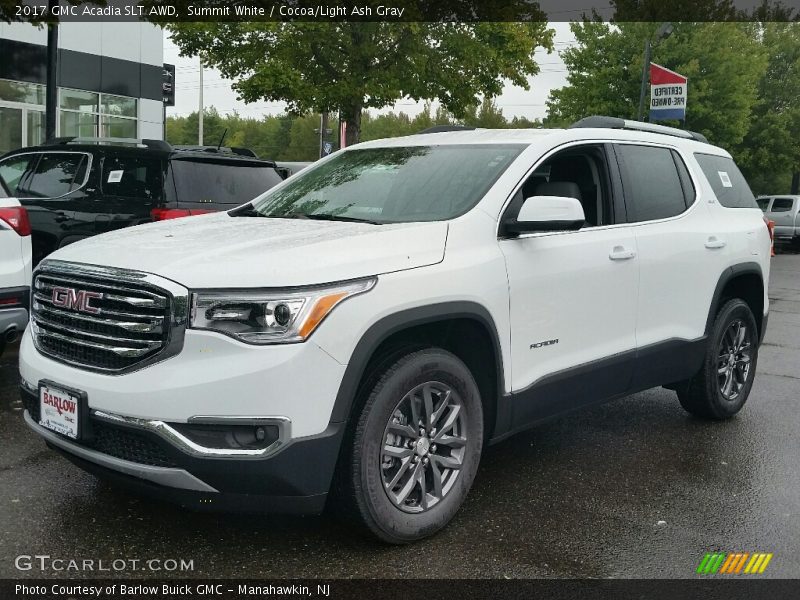 Summit White / Cocoa/Light Ash Gray 2017 GMC Acadia SLT AWD