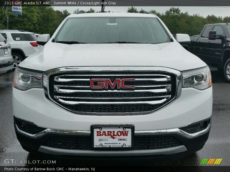 Summit White / Cocoa/Light Ash Gray 2017 GMC Acadia SLT AWD