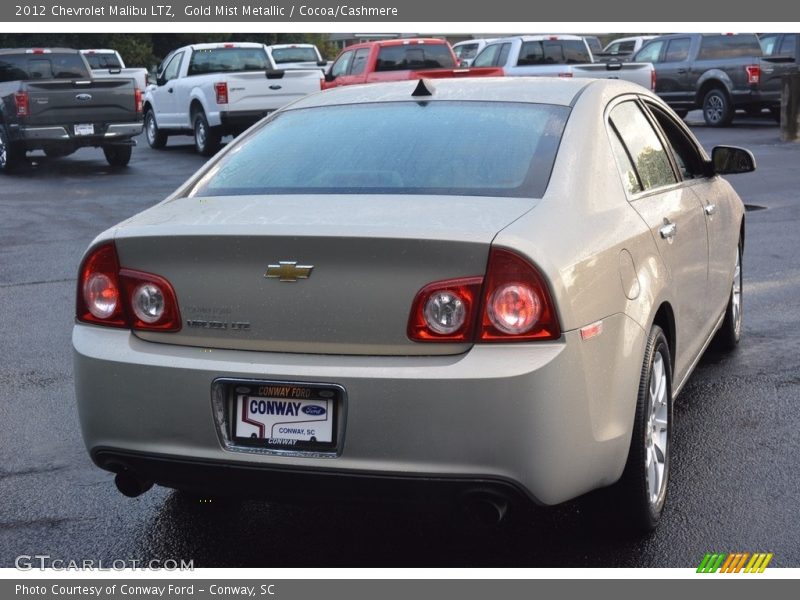 Gold Mist Metallic / Cocoa/Cashmere 2012 Chevrolet Malibu LTZ