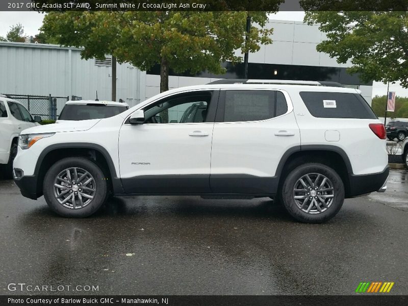 Summit White / Cocoa/Light Ash Gray 2017 GMC Acadia SLT AWD