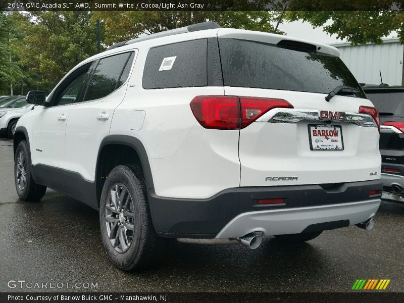 Summit White / Cocoa/Light Ash Gray 2017 GMC Acadia SLT AWD