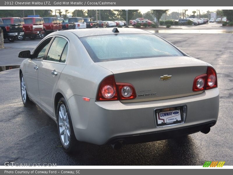 Gold Mist Metallic / Cocoa/Cashmere 2012 Chevrolet Malibu LTZ