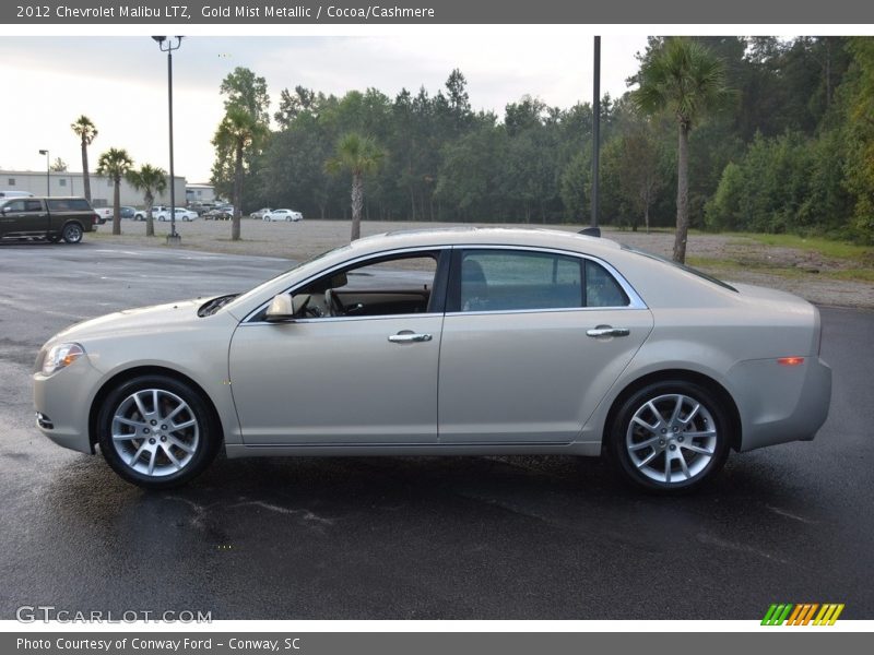 Gold Mist Metallic / Cocoa/Cashmere 2012 Chevrolet Malibu LTZ