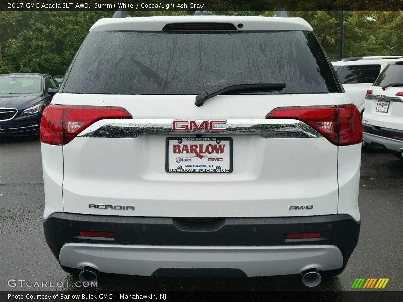 Summit White / Cocoa/Light Ash Gray 2017 GMC Acadia SLT AWD