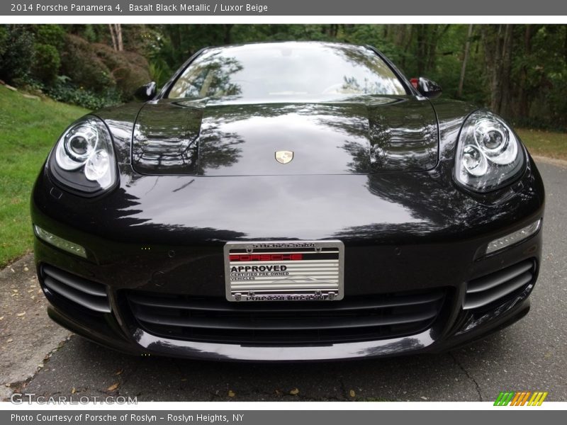 Basalt Black Metallic / Luxor Beige 2014 Porsche Panamera 4