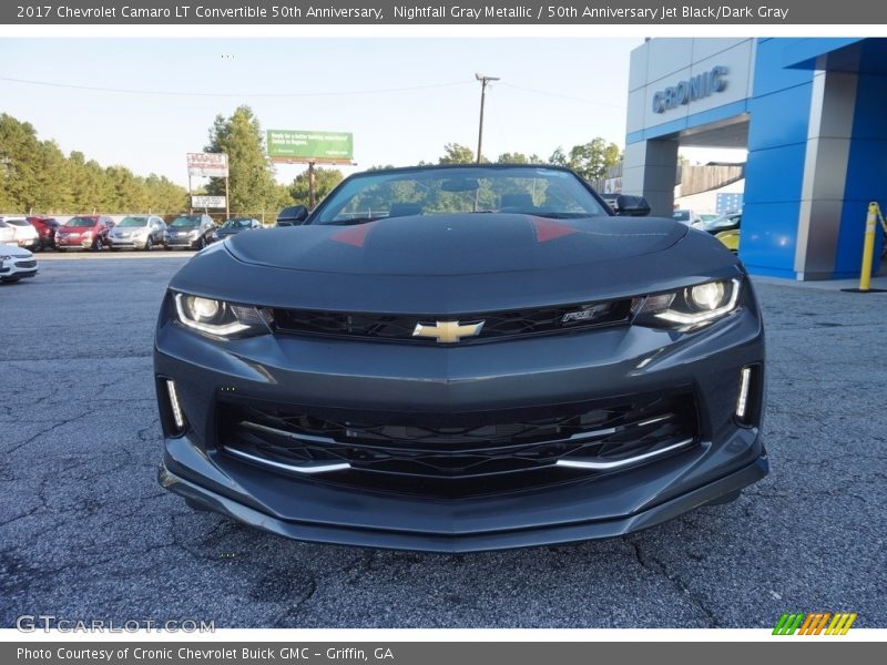 Nightfall Gray Metallic / 50th Anniversary Jet Black/Dark Gray 2017 Chevrolet Camaro LT Convertible 50th Anniversary