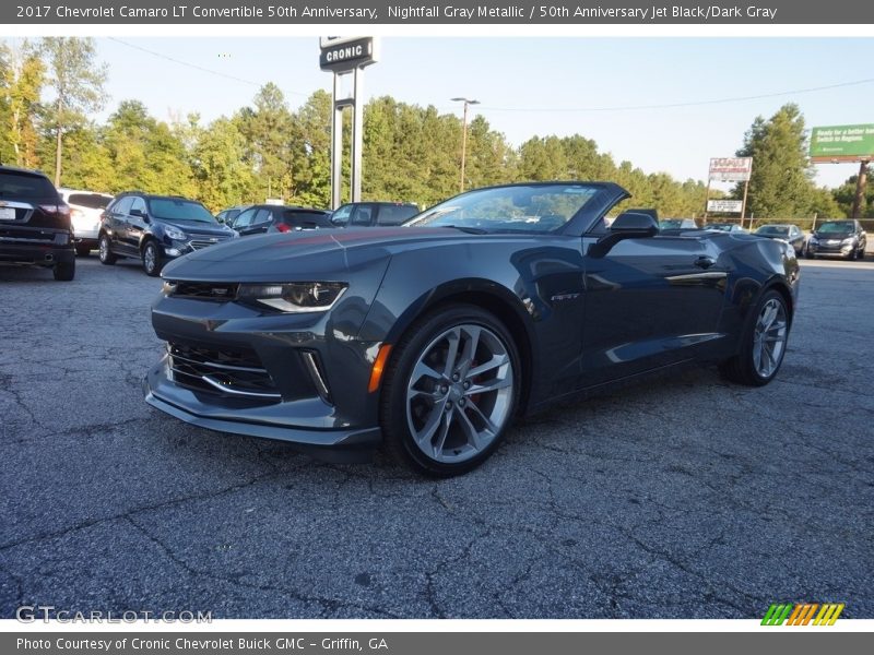 Nightfall Gray Metallic / 50th Anniversary Jet Black/Dark Gray 2017 Chevrolet Camaro LT Convertible 50th Anniversary