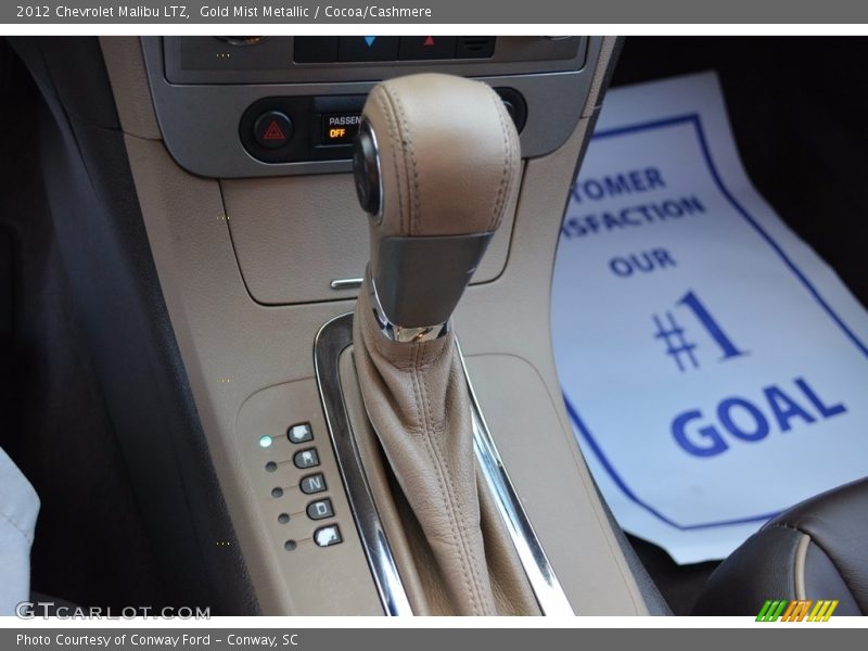 Gold Mist Metallic / Cocoa/Cashmere 2012 Chevrolet Malibu LTZ