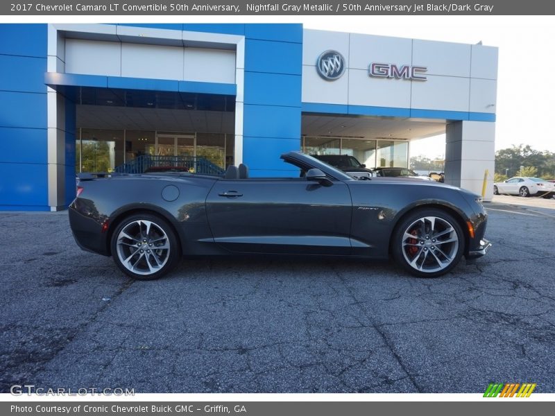 Nightfall Gray Metallic / 50th Anniversary Jet Black/Dark Gray 2017 Chevrolet Camaro LT Convertible 50th Anniversary