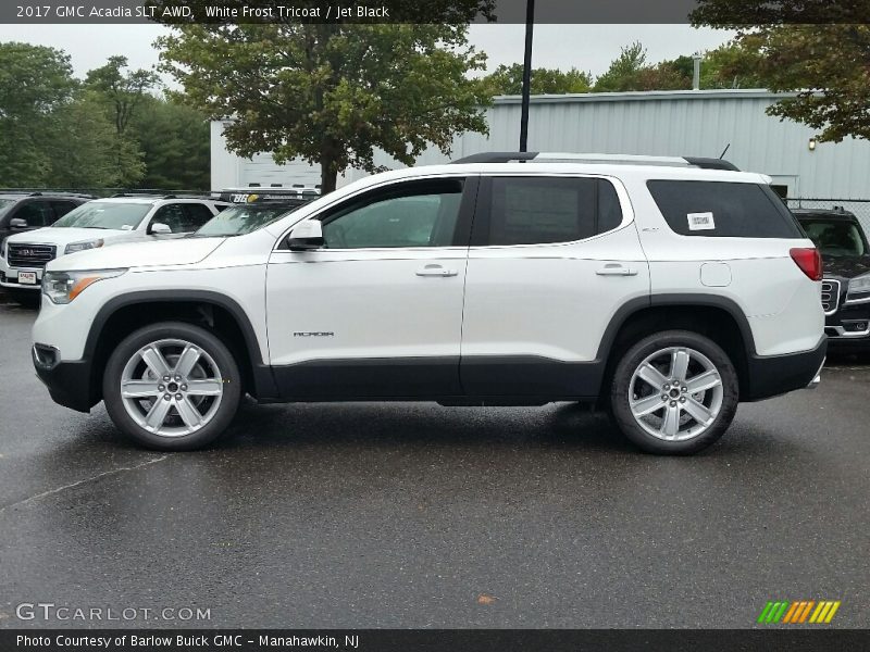 White Frost Tricoat / Jet Black 2017 GMC Acadia SLT AWD