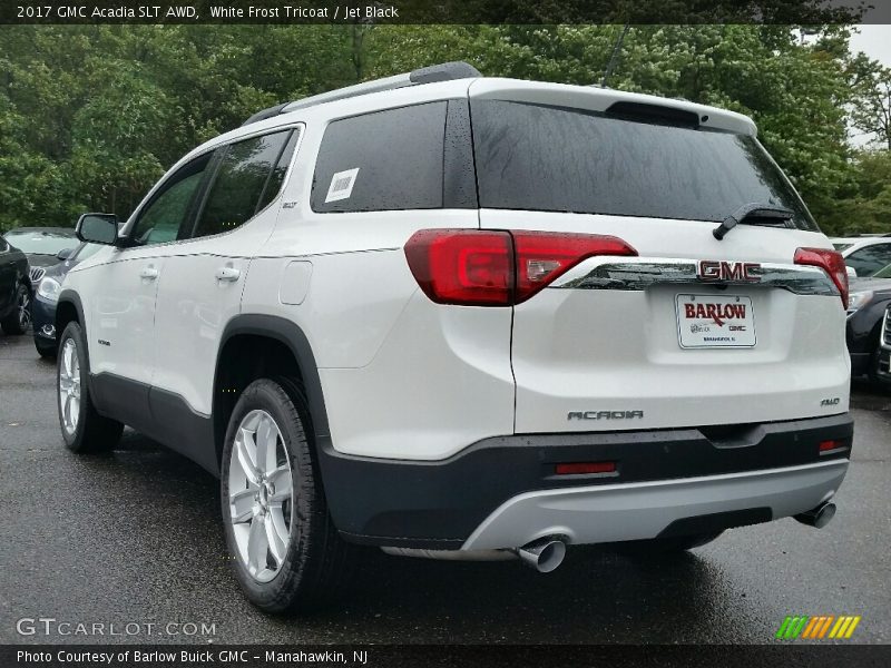 White Frost Tricoat / Jet Black 2017 GMC Acadia SLT AWD
