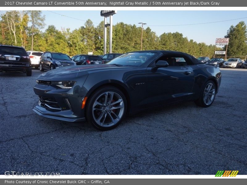 Nightfall Gray Metallic / 50th Anniversary Jet Black/Dark Gray 2017 Chevrolet Camaro LT Convertible 50th Anniversary