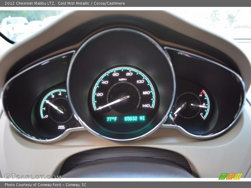 Gold Mist Metallic / Cocoa/Cashmere 2012 Chevrolet Malibu LTZ