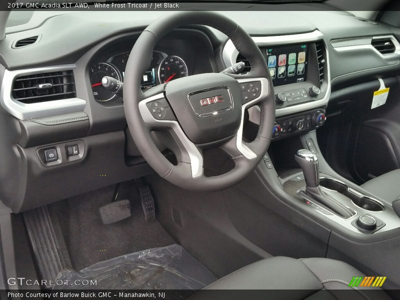 White Frost Tricoat / Jet Black 2017 GMC Acadia SLT AWD
