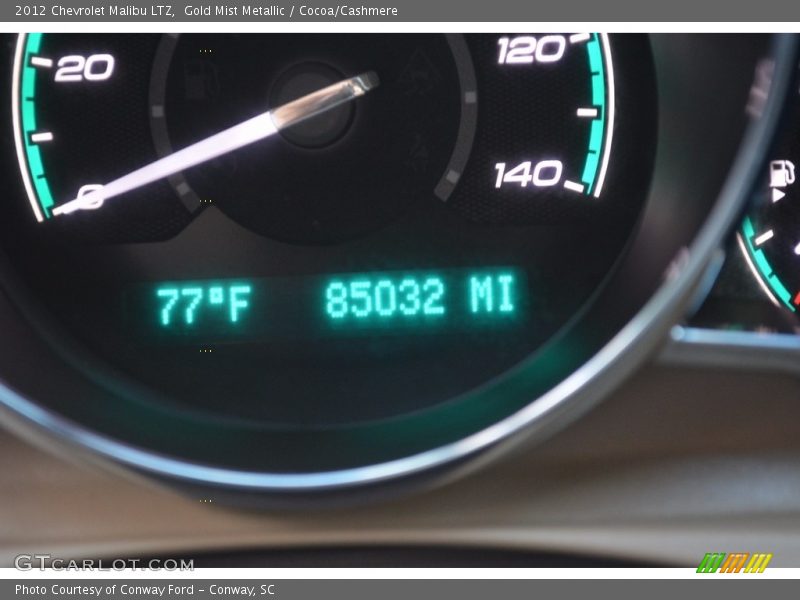 Gold Mist Metallic / Cocoa/Cashmere 2012 Chevrolet Malibu LTZ