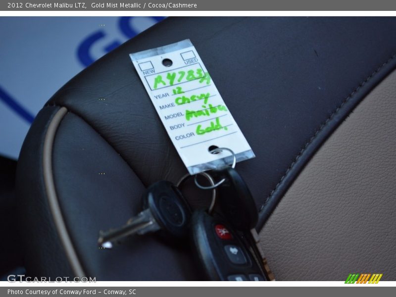 Gold Mist Metallic / Cocoa/Cashmere 2012 Chevrolet Malibu LTZ