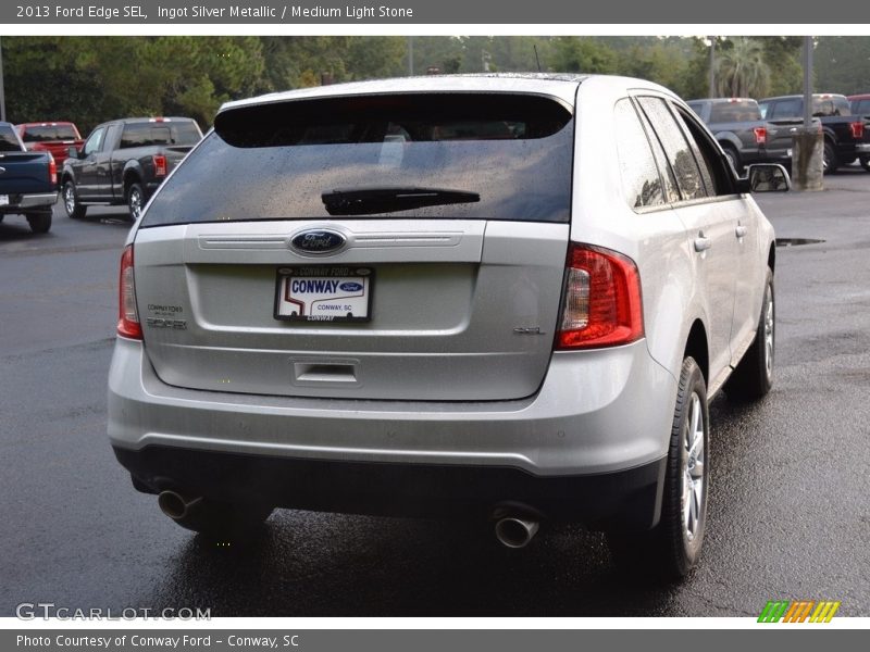 Ingot Silver Metallic / Medium Light Stone 2013 Ford Edge SEL