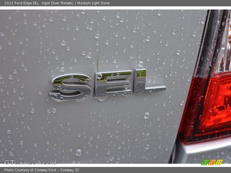 Ingot Silver Metallic / Medium Light Stone 2013 Ford Edge SEL