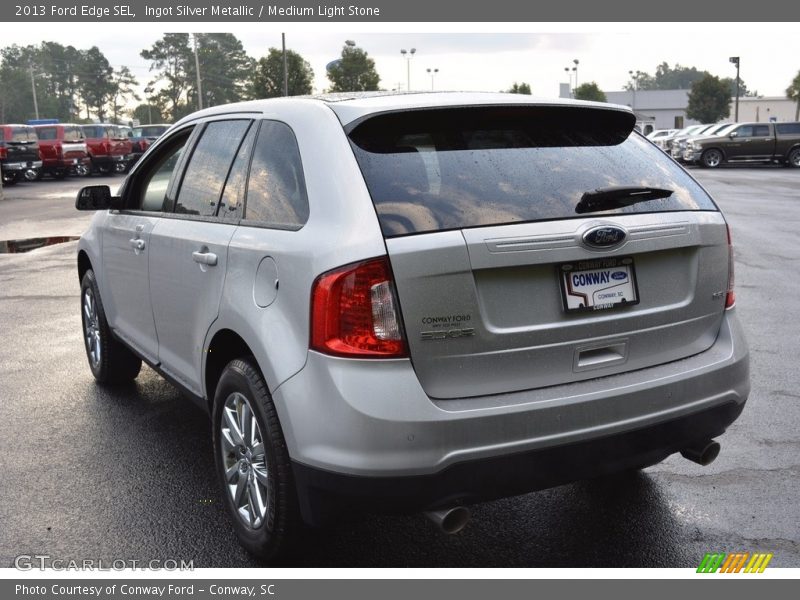 Ingot Silver Metallic / Medium Light Stone 2013 Ford Edge SEL