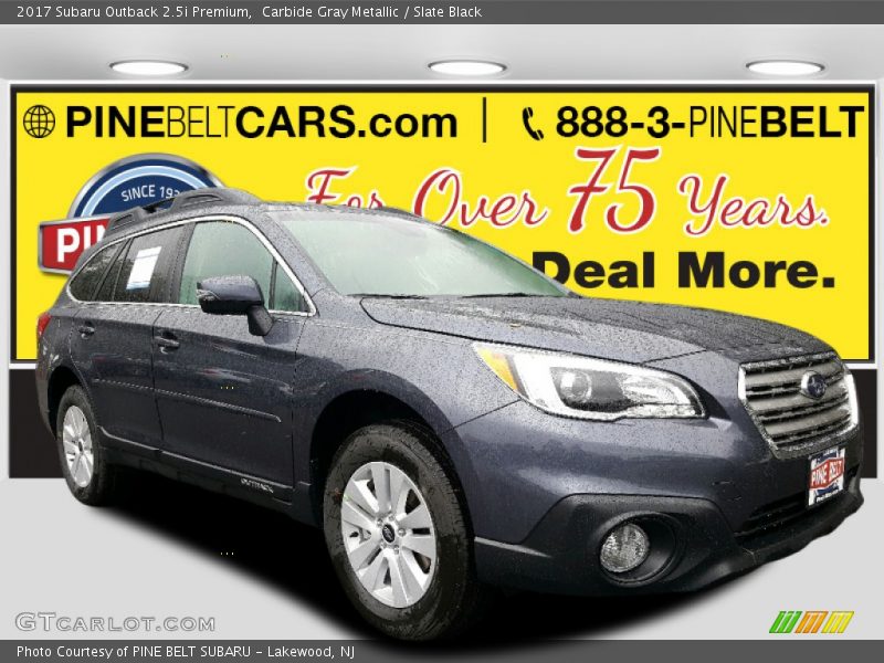 Carbide Gray Metallic / Slate Black 2017 Subaru Outback 2.5i Premium
