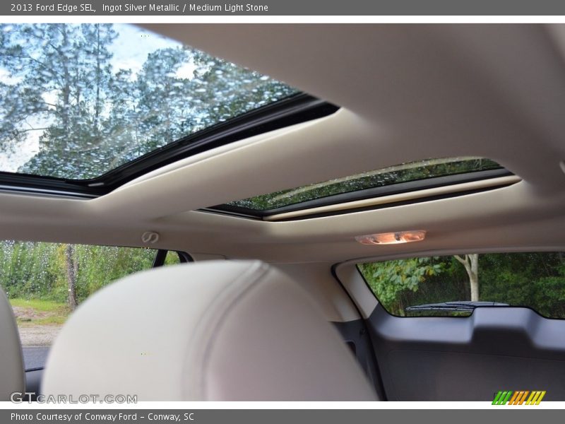 Ingot Silver Metallic / Medium Light Stone 2013 Ford Edge SEL