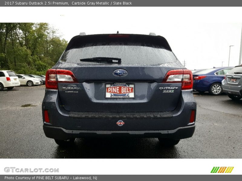 Carbide Gray Metallic / Slate Black 2017 Subaru Outback 2.5i Premium