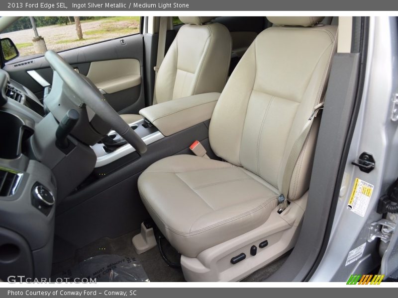 Ingot Silver Metallic / Medium Light Stone 2013 Ford Edge SEL